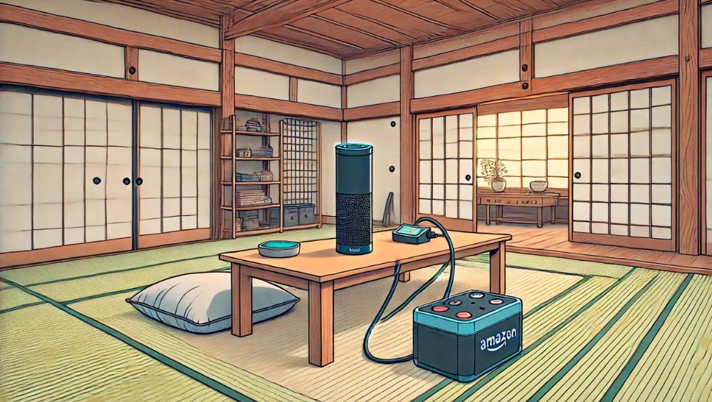 amazon echoのバッテリーを内蔵化する方法とは