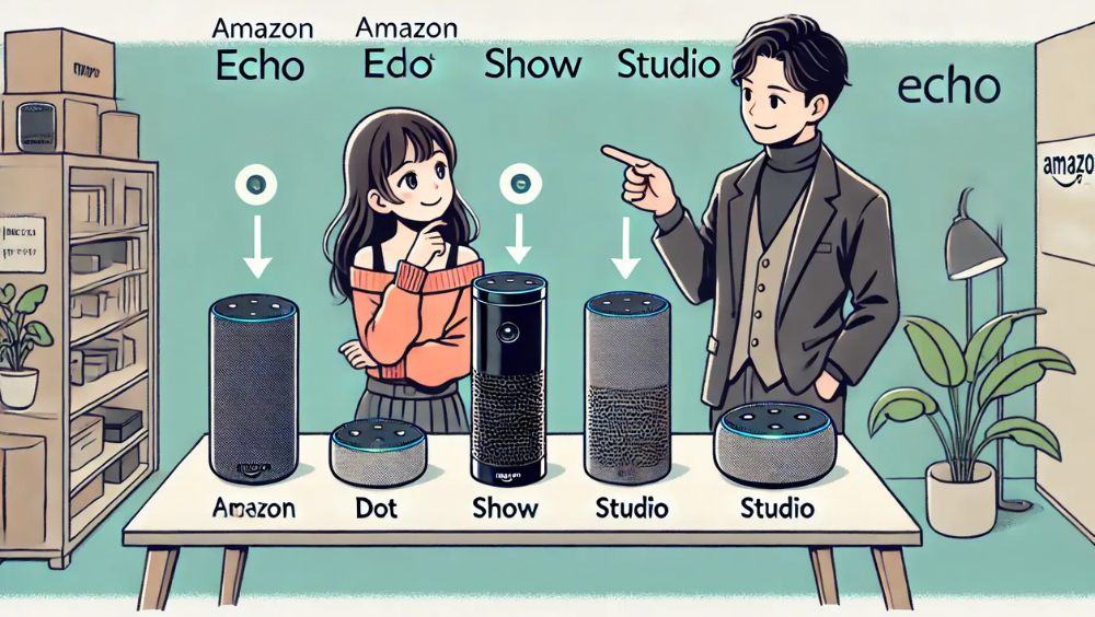 amazon echoの比較でわかるモデル別の違い