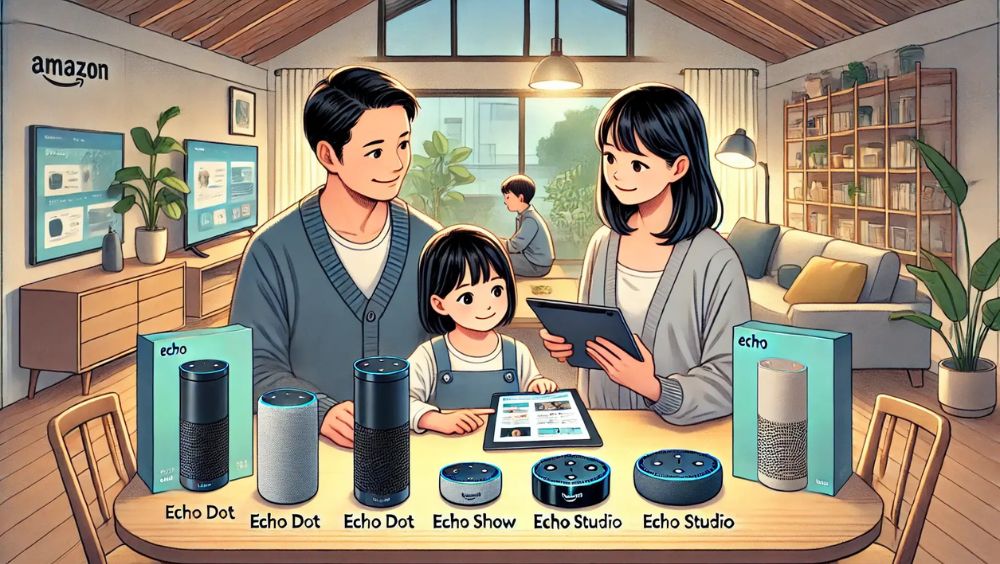 amazon echoの比較と機能別のおすすめを解説・特徴まとめ