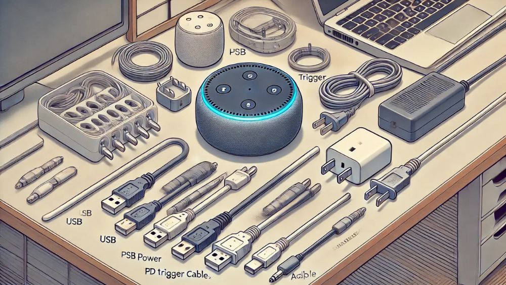 amazon echoの電源ケーブルのUSBの基本と選び方