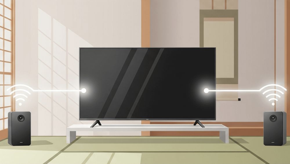 amazon echoをテレビの無線スピーカーに