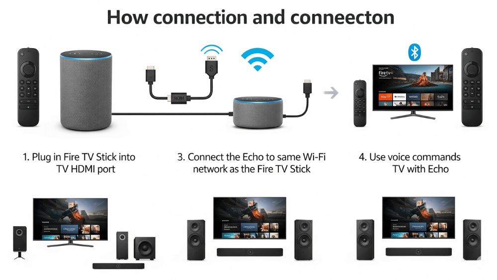 AmazonEchoとFireTVStickでホームシアターを接続する方法