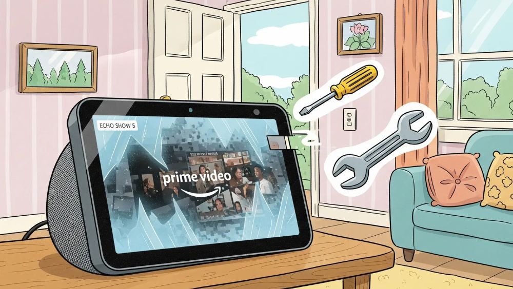 echo show5のamazonプライムビデオが見れない時の対処法