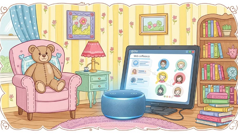 amazon echoのweb会議マイク利用