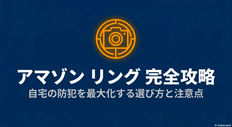 Amazon Ring完全攻略：自宅の防犯を最大化する選び方と注意点
