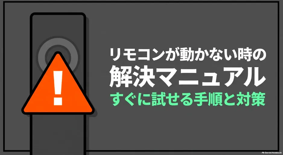 Fire TV Stickのリモコンが動かない時にすぐ試せる解決手順と対策マニュアル
